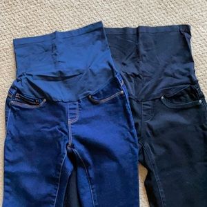 BUNDLE OF 2! Maternity jeggings